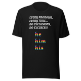 Pronoun He T-Shirt, Multiple Colors - POLM REPUBLIC