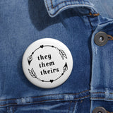 They Pronoun Pin Button - POLM REPUBLIC
