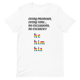 Pronoun He T-Shirt, Multiple Colors - POLM REPUBLIC