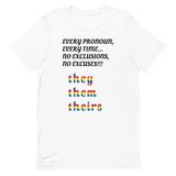Pronoun They T-Shirt, Multiple Colors - POLM REPUBLIC
